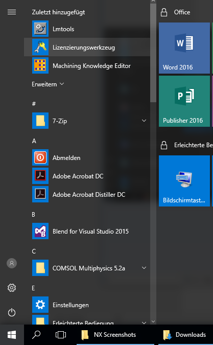Siemens NX Start Lizenzierungswerkzeug