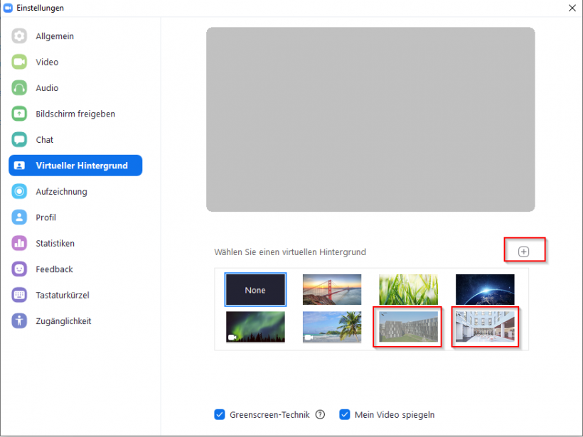 Zoom: Virtuellen Hintergrund einstellen