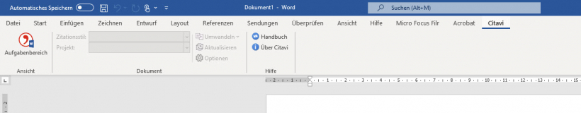 Citavi: Word Addin
