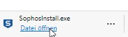 Installer-Datei öffnen im Interface