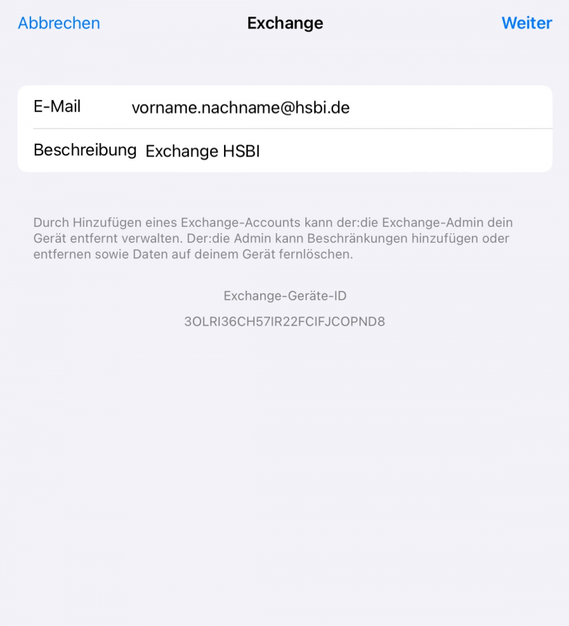 E-Mail-Adresse eingeben