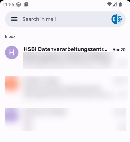 Android: E-Mails in nativer App