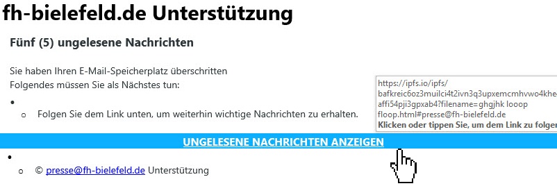 Phishing Beispiel