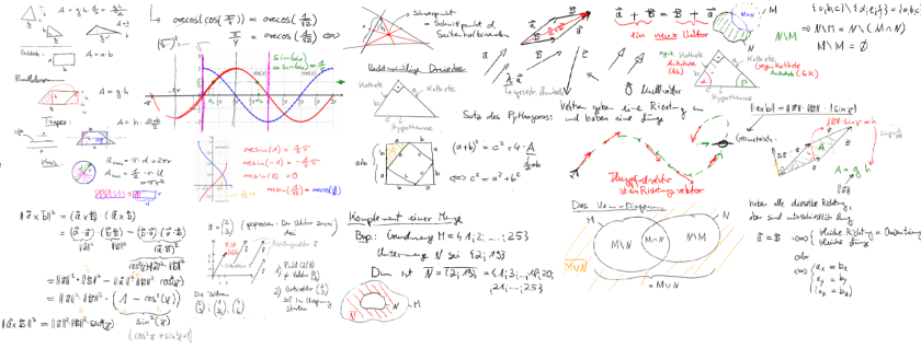 Banner der Startseite Mathematikunterstützung