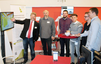 Das Team auf der Messe in Bad Salzuflen