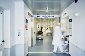 Krankenhausflur Notaufnahme