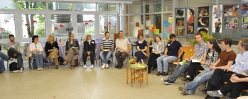 Gruppenfoto im Forschungssalon