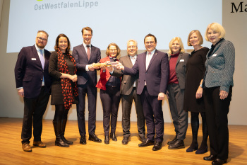 Gruppenfoto mit Hauptverantwortlichen der Regionale 2022