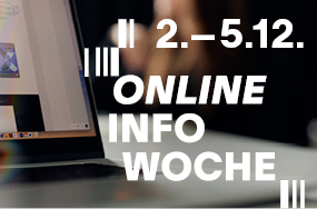 Schriftzug Online Infowoche 2.-5.12.