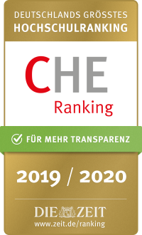 Siegel zum Ranking des Centrum für Hochschulentwicklung.