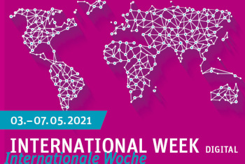 Grafik mit der Aufschrift International Week