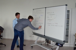 Gemeinsame Berechnung am Whiteboard