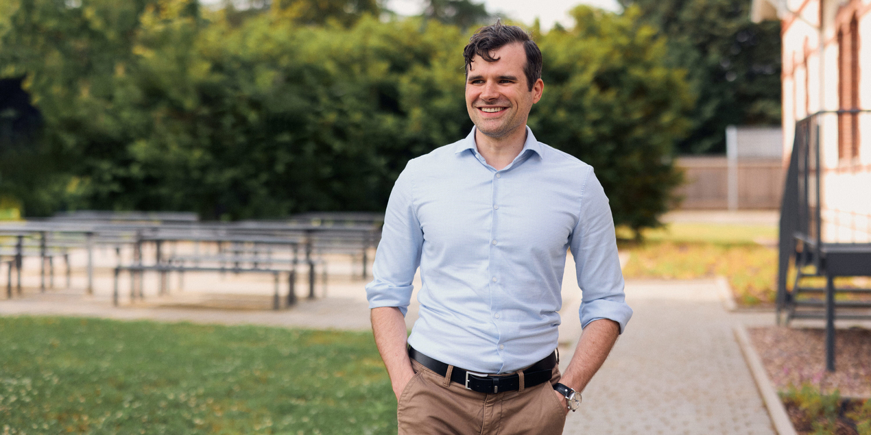 Philipp Viertel auf dem Campus Minden