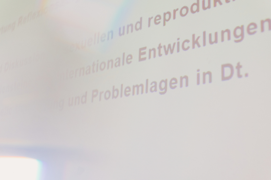 Powerpointpräsentation zur reproduktiven Selbstbestimmung