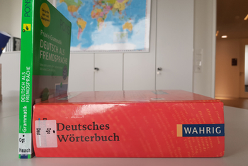 Ein Deutsches Wörterbuch und ein Buch \