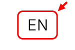 Icon Englisch markiert