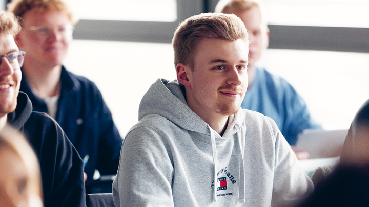 Student im Hörsaal